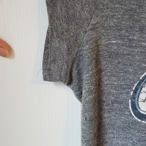 Seattle Mariners 5th & Ocean Grey Blue Logo Tshirt - Picture 4 of 6